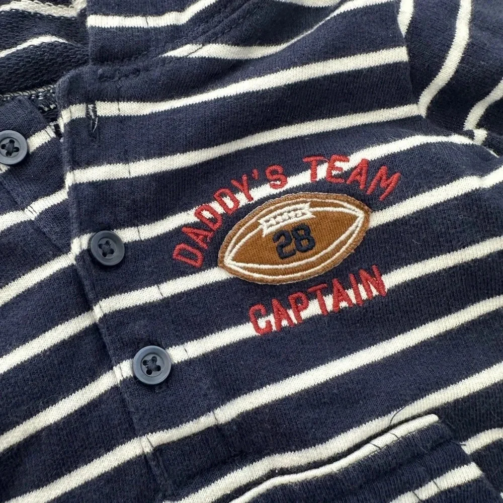 Boys Carters Dad and Football Hoodie size 12 months